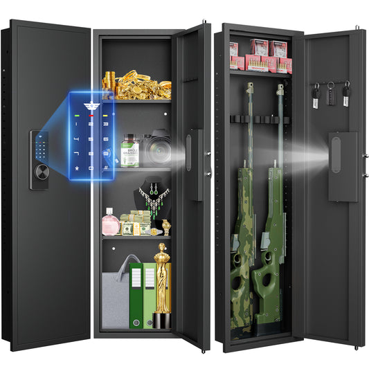 Wall Gun Safe, Digital Wall Safe Between the Studs with Dual Alarm-16