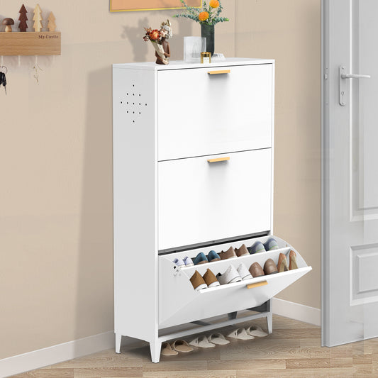 WY Shoe Cabinet 3 White