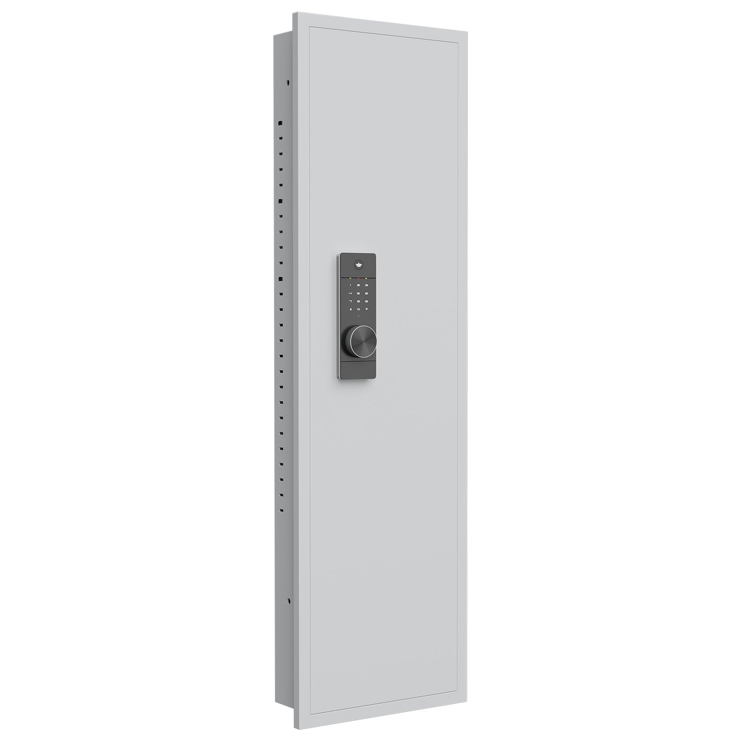 Didital Touch Panel In-Wall Safe,Hidden Wall Gun Safe for Rifles and Pistols with Adjustable Shelves,Assembled Storege Gun Safe for Firearm and Valuables (White-Digital)