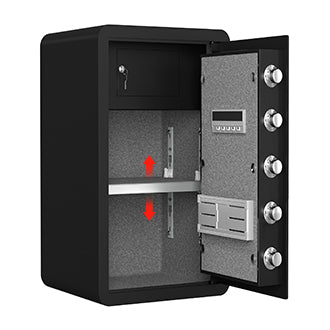 High Security Super Large-sized Safe Box with Fireproof and Waterproof Bag, 4.0 Cub Feet Safe with Electronic Password Lock,Safe with Private Inner Cabinet for Home,Office and Hotel