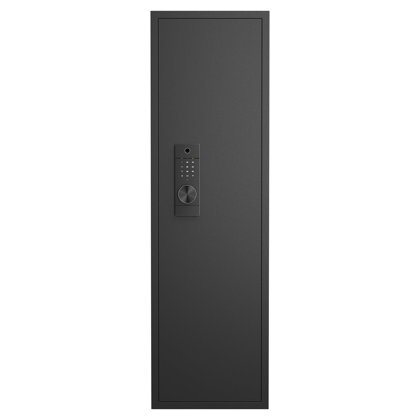 Fingerprint Touch Panel In-Wall Safe,Hidden Wall Gun Safe for Rifles and Pistols with Adjustable Shelves,Assembled Storege Gun Safe for Firearm and Valuables (Black-Fingerprint)