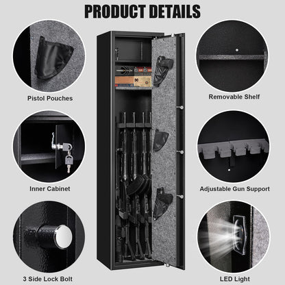 XB-G2-145W Fingerprint Gun Safes for Rifles and Shotguns