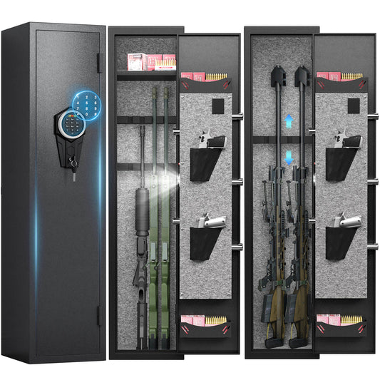 SY 3 Gun Safe, Quick Access Electronic Gun Cabinet for Pistols,