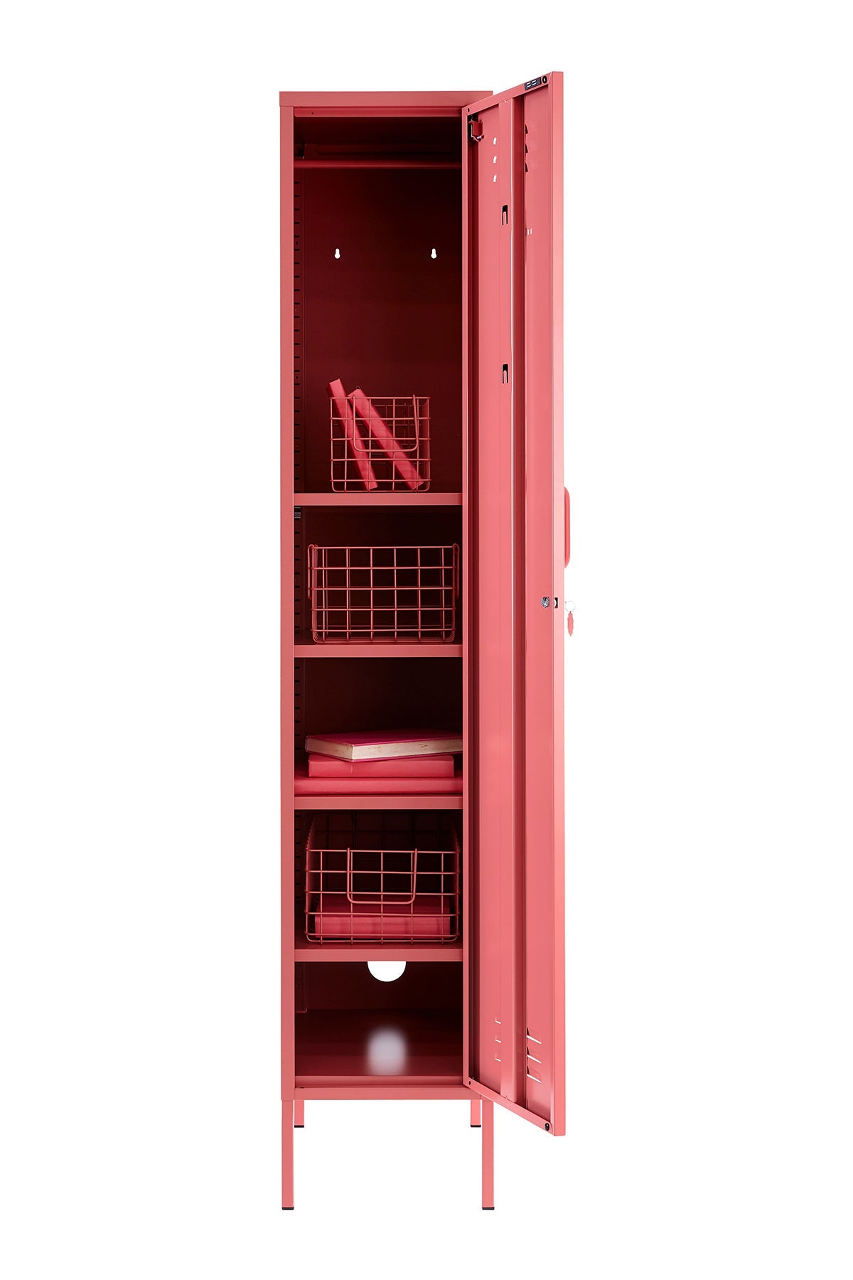 Novogratz Cache Single Metal Locker Storage, Mint Cabinet