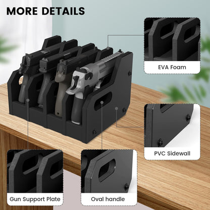 XB-Pistol Rack/4 with Gun Safe Accessories