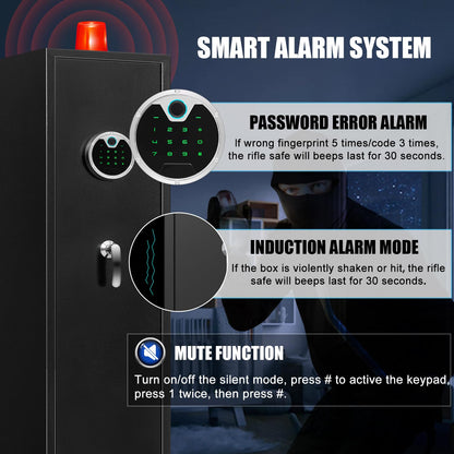 XB-G3-138W Fingerprint Gun Safes for Rifles and Shotguns